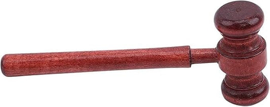 Brown Handmade Wooden Gavel, Auction Gavels, Vintage Judge Gavel, Props and Clothing Accessories, Desk Accessories and Workspace Organizers School Supplies, Decorations