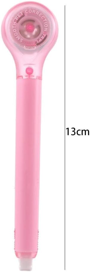 Pen Shape Correction Tape Cute Colorful Corrector Tape White Out Tape Creative Correction Adhesive Tape for School Office Supplies(Black)