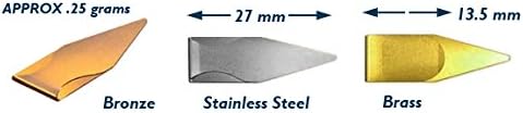 Book Darts 125 Count Tin Bronze Bookmarks - Line Book Markers