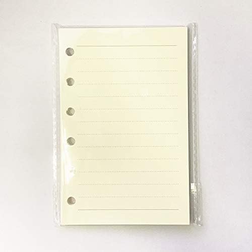 A7 Planner Refill, A7 Agenda Refill Paper Rulled Line for 6 Rings Filofax, Personal Mini Journal Inserts, 6 Holes/100gsm,Pocket Size 4.84 x 3.23'', Harphia