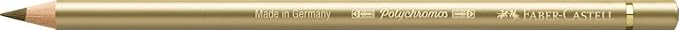 Faber-Castell Art & Graphic Polychromos Colour Pencil, (250), Gold, for Art, Craft, Drawing, Sketching, Home, School, University, Colouring