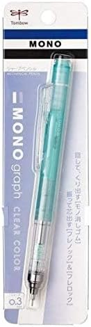 Tombow Mechanical Pencil, Monograph Clear Color 0.3mm, Clear Mint (DPA-139D)