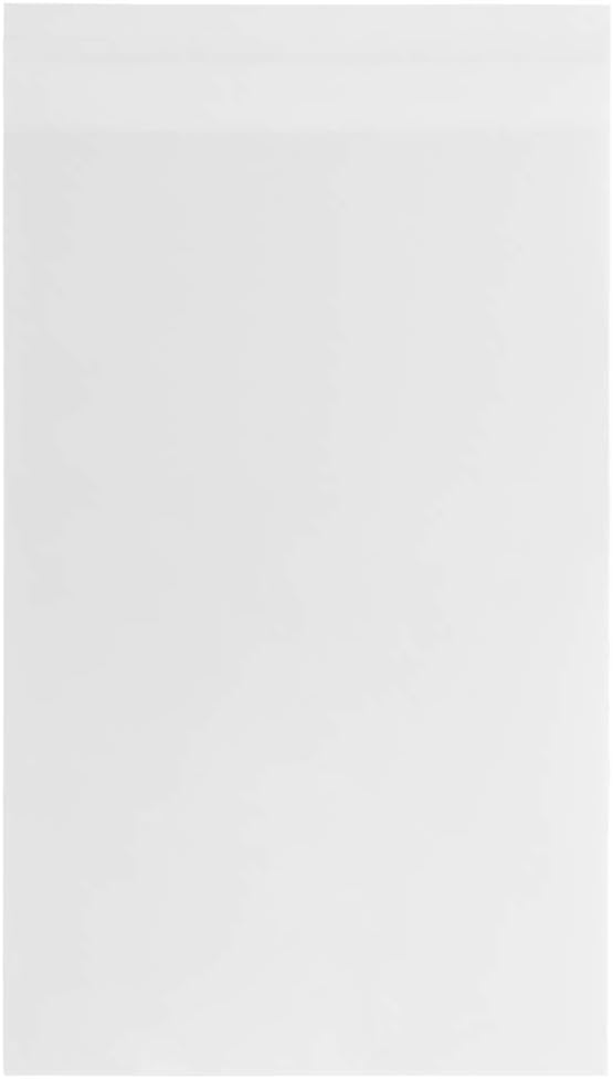 JAM PAPER Cello Sleeves with Self Adhesive Closure - 12 7/16 x 18 1/4 - Clear - 100/Pack