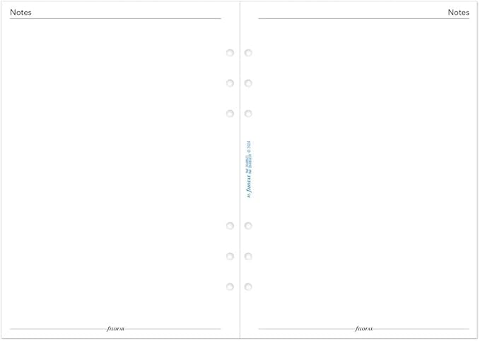 Filofax Calendar Diary Refill, A5 Size, Week-to-View with Appointments, White Paper, English, 2026 (C68521-26)