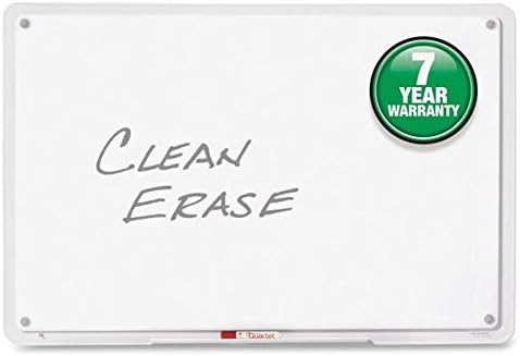 Quartet TM3623 iQTotal Erase Board, 36 x 23, White, Clear Frame