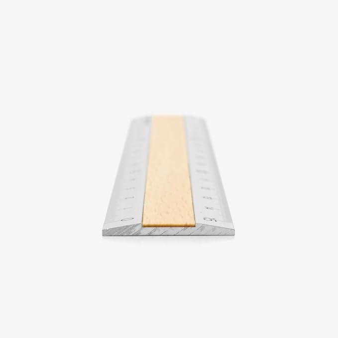 Midori Aluminium + Wood Ruler 15cm Light Brown (42257006)
