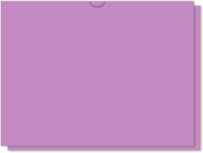 Vehicle Deal Jackets 9x12 Automotive File Folders - 32 lb Kraft Paper Car Dealership Inventory Jackets Sales Document Folders Plain File Jackets with Thumb Cut - Lavender, Pack of 100