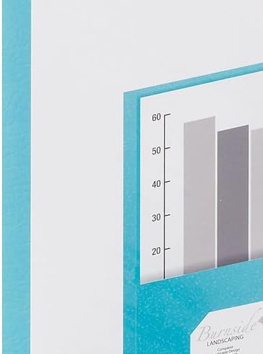 Staples 10% Recycled Smooth 2‑Pocket Paper Presentation Folders with Fasteners, Letter Size Project Folders for Office & School, Teal, 10‑Pack