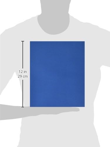 School Smart 2-Pocket Folders, Dark Blue, Pack of 25