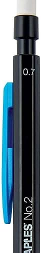 STAPLES Mechanical Pencils, #2 Soft Lead, 12 Pack – Smooth‑Writing Pencils for Office, School & Exams