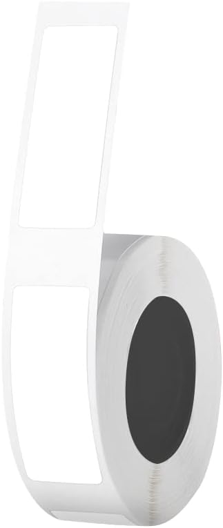 12 * 30mm/0.47"*1.18" Adhesive Thermal Label Paper Roll Suitable for Name Price Shelf Life Classification Labels Compatible with Mini Label Maker