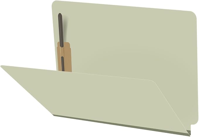 25 Pt. Pressboard Classification Folders, Full Cut End Tab, Letter Size, No Dividers, Green (Box of 25)