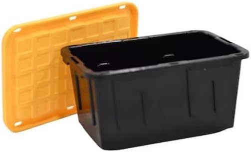 Earth Garden Project Source Teeny Tote Commander X-small Black Stackable Tote with Standard Snap Lid 0.09 -Gallons (0.38 -Quarts) Pen