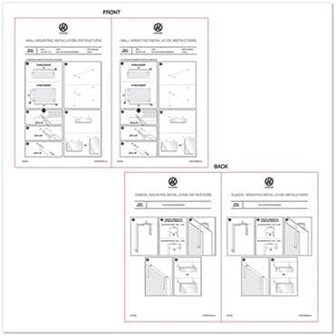 U Brands Cubicle Glass Dry Erase Board, Undated One-Week, 20 x 5.5, White Surface