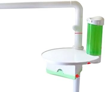 NSKI Dental 3 in 1 Oral Tray Tissue Box and Cup Storage Holder Fix on Dental Chair White/Blue/Green (Green)