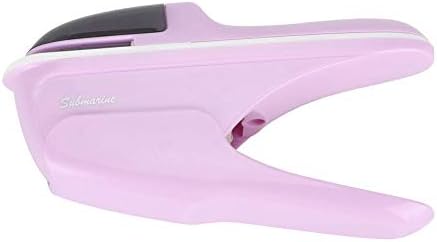 Desktop Stapler, 8 Pages Capacity Portable Stapler Labor Saving Hand Stapleless Stapler Hand Stapler Tool Mini Stapleless Stapler for Office Supplies ()
