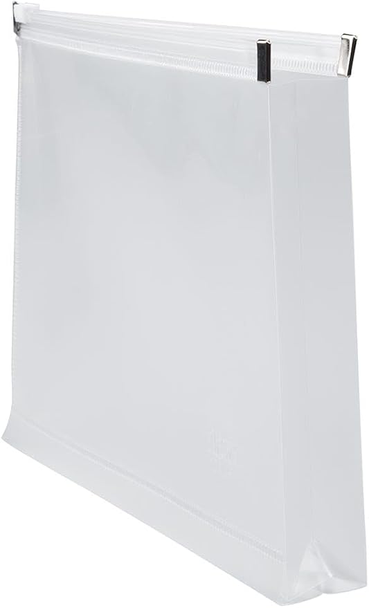 JAM PAPER Plastic Envelopes with Zip Closure - Small - 4 1/2 x 6 1/2 - Clear - 3/Pack