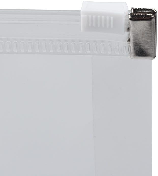 JAM PAPER Plastic Envelopes with Zip Closure - Small - 4 1/2 x 6 1/2 - Clear - 3/Pack