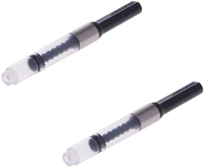 2Pcs Black Universal Fountain Pen Ink Converter Standard Push Piston Fill InkAbsorber Deft Writing and Correction Supplies Pens and Refills