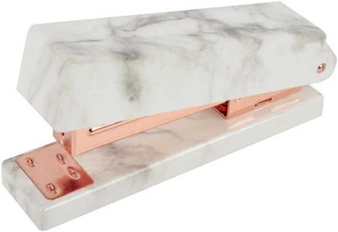 Marble Pattern Stapler Desktop Spring Powered Stapler for Home Office Binding Supplies