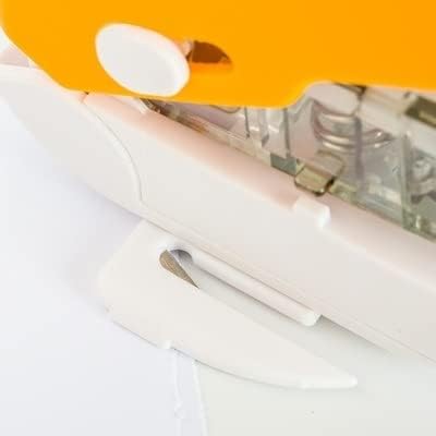 Creative Stapler Multifunctional Mini Portable Stapleless Stapler 3 in 1 Press Punching Machine for Book Paper Binding Green
