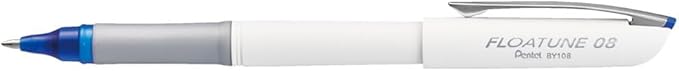 Pentel Floatune Rollerball, 0.8mm Medium Line, Blue Ink, 12 Pack