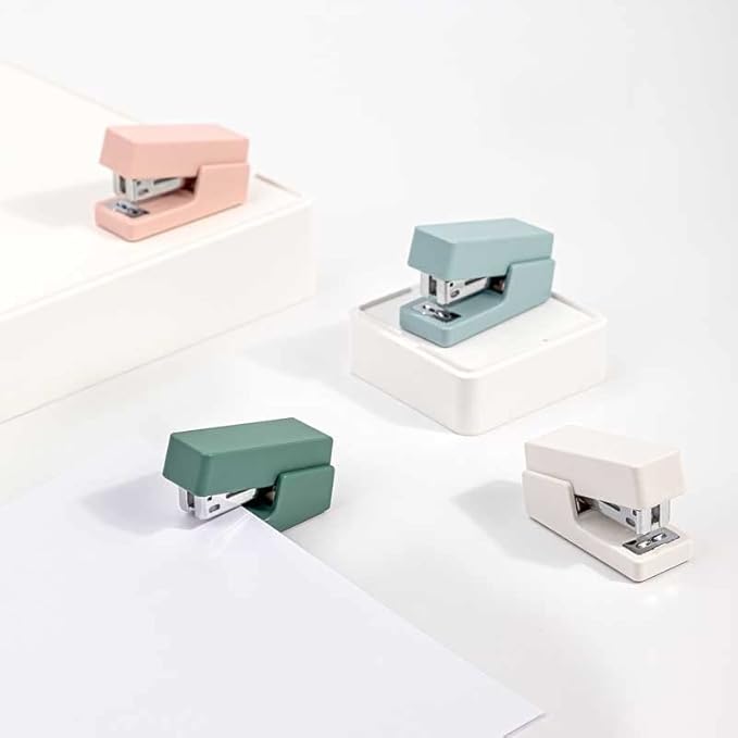 Mini Stapler Set Portable Color Paper Binding Machine Using 24/6/26/6 Staples Stationery Office Supplies(E)