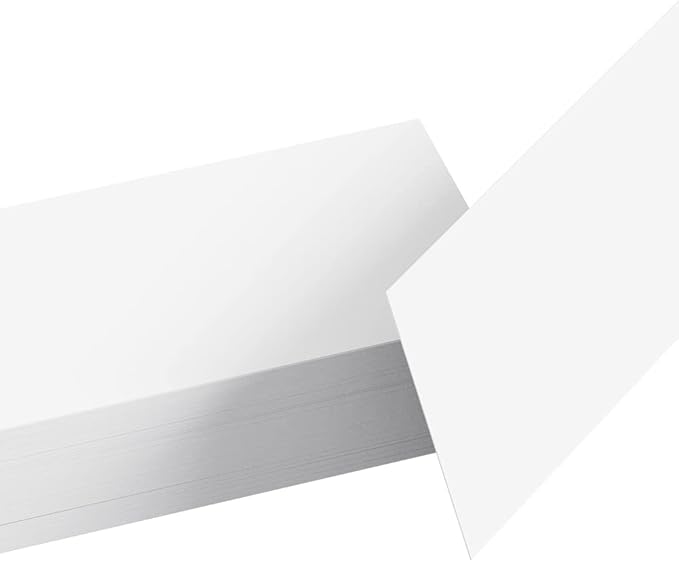 Reskid 100pk of 3 x 12in White Sentence Strips for Teachers - Cardstock Sentence Strips, Thick 80lb Cardstock Strips, Paper Strips, Made in America (Blank, 3x12)