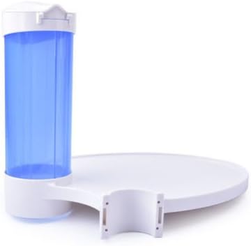 NSKI Dental 3 in 1 Oral Tray Tissue Box and Cup Storage Holder Fix on Dental Chair White/Blue/Green (Blue)