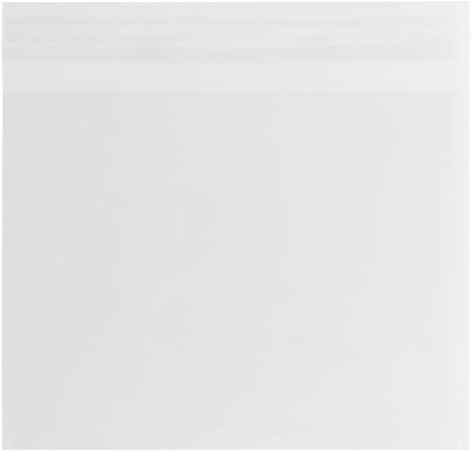 JAM PAPER Cello Sleeves with Self Adhesive Closure - 5 7/8 x 4 1/2 - Clear - 100/pack