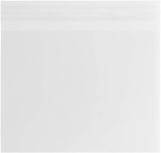 JAM PAPER Cello Sleeves with Self Adhesive Closure - 5 7/8 x 4 1/2 - Clear - 100/pack