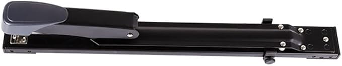 KUYWLMKMZZ Desk Stapler Staplers for Desk Long Arm Stapler 20-Page Capacity Office File Finishing and Binding Learning Desktop Office Tool School Supplies (Color : Black)