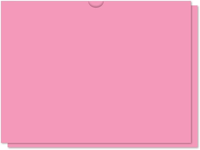 Vehicle Deal Jackets 9x12 Automotive File Folders - 32 lb Kraft Paper Car Dealership Inventory Jackets Sales Document Folders Plain File Jackets with Thumb Cut - Pink, Pack of 400