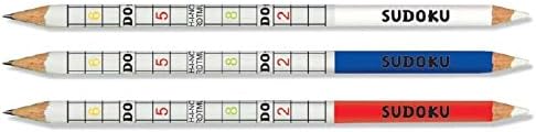 Koh-I-Noor 2B Sudoku Graphite Pencil with Eraser (Pack of 3), blue