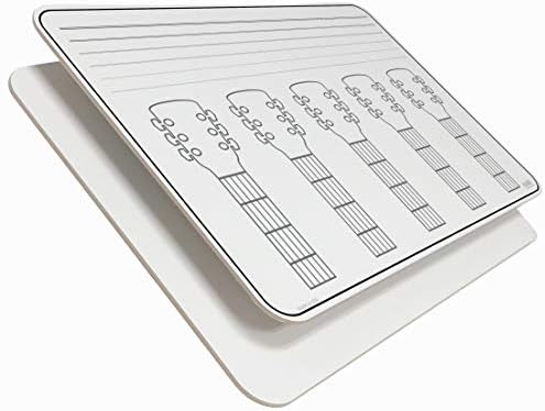 Optima 11" x 17" x 1/8" Guitar Music Lapboards with Dry-Erase Surface, Perfect for Learning Guitar, Music Lessons, and Classrooms