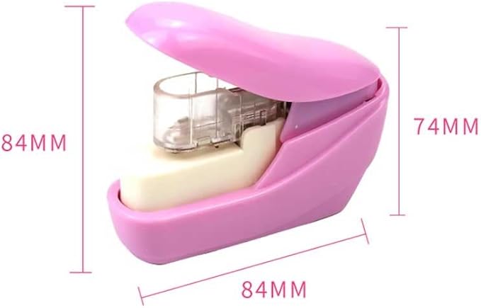 Staple-Free Stapler Office Student Stationery Paper Document Binding Machine Binding Tool Supplies(Black)