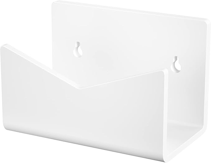 Richboom Acrylic Mail Holder, Envelope Holder for Desk Countertop Letter Holder for Home Office School (1 Section White)