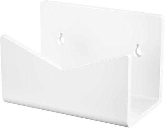 Richboom Acrylic Mail Holder, Envelope Holder for Desk Countertop Letter Holder for Home Office School (1 Section White)
