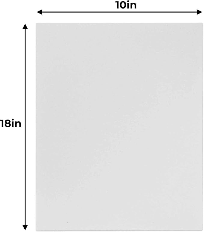 10x18 White Foamboards Acid-Free 3/16" White Foam Core for Framing, Presentations, Crafts & More 10 Pack of Foam Boards