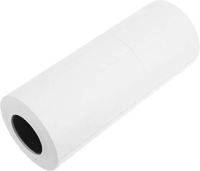 Gadpiparty 10rolls Retail Price Tags Paper Roll Price Labels Marker Accessories Labeler Parts Stickers for Labeller Labels Roll Labeler Paper