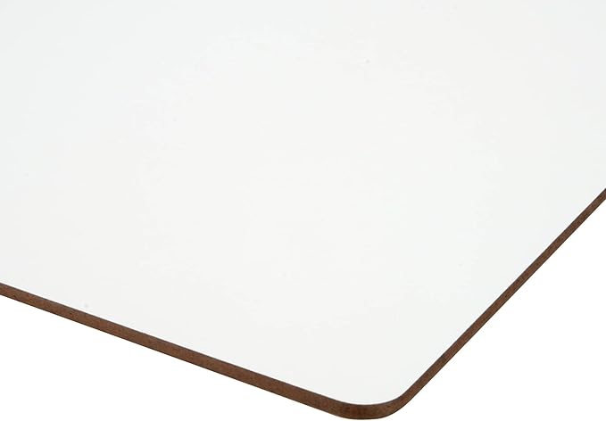 Make Market Sublimation Dry Erase Board – 8" x 10" Whiteboard for Custom Printing, Single-Sided, MDF with Polyester Coating, 12 Pack