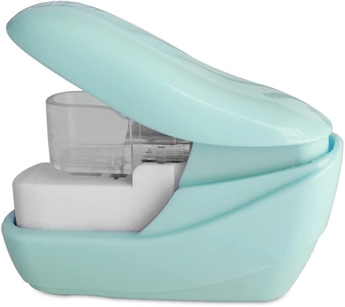 Desk Stapler Needle-Free Stapler Portable Small Stapler Desk Accessory Nail 5 Pages Suitable for Student Office Or School Desk School Supplies (Color : A)