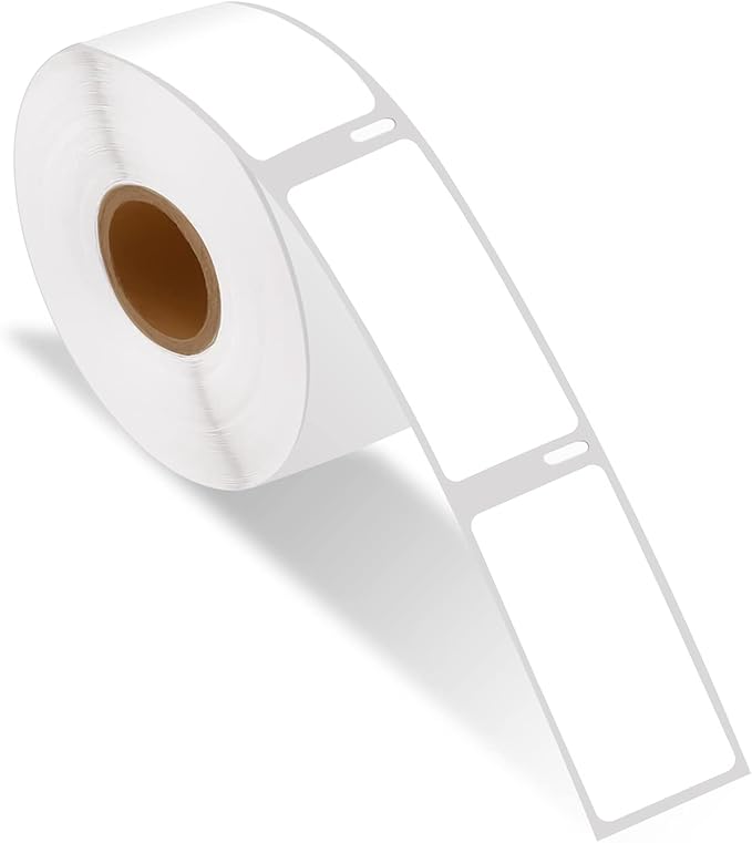 10 Roll (500 Labels per roll) Compatible for Dymo 30336 1" X 2 1/8" Labels Premium Adhesive Resolution Multi-Purpose Tapes for LabelWriter 400 450 Duo Twin Turbo Printer White BPA Free!