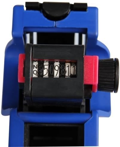 Kubert® Mx-5500 Single Row Labeler Price Tag Label Gun + Ink Roller + Single Row Label Paper Price Sticker Roll for Offices & Markets Model: Office Supply Store (Blue)