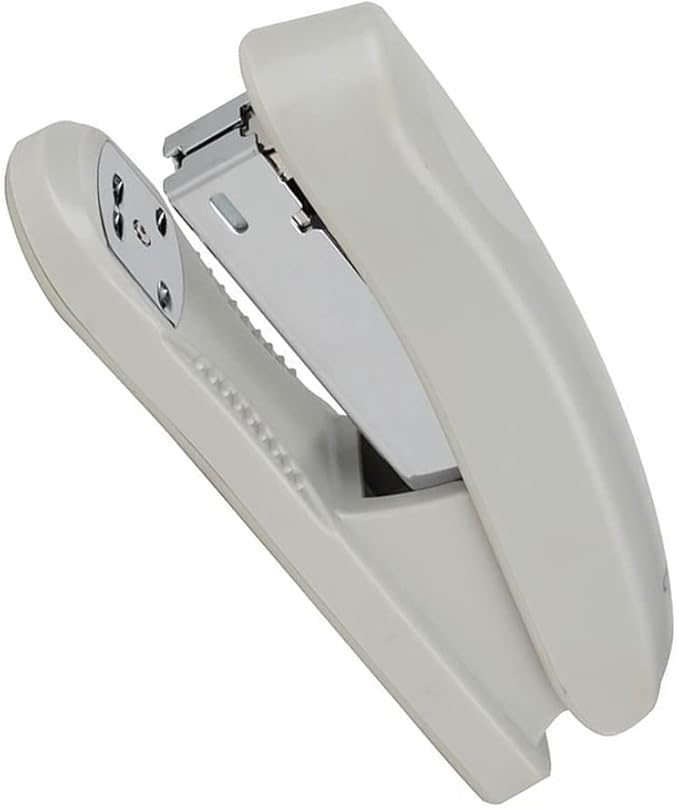 KUYWLMKMZZ Desk Stapler Student Stapler Office Desk Stapler Rotatable Nail Plate Binding Machine Practical Office Tool Suitable for Office Document Binding White School Supplies (Color : A)