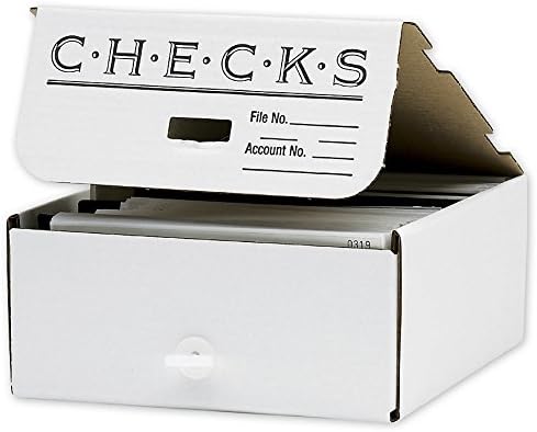 ABC Check Storage Box, Divided By Quarter, 10 x10 x 4 1/2" - Package of 3