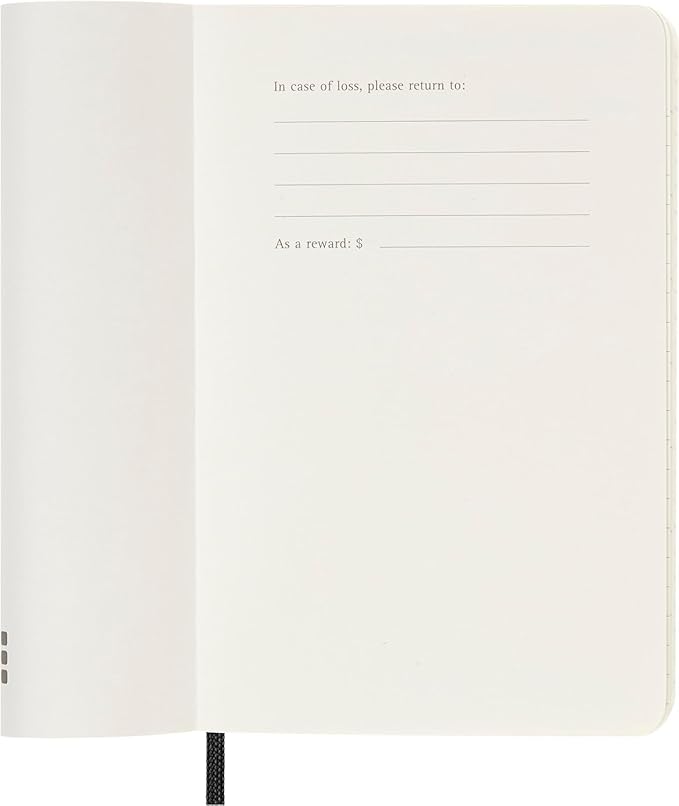 Moleskine Classic 12 Month 2025 Weekly Planner, Soft Cover, Pocket (3.5" x 5.5"), Black, 144 pages