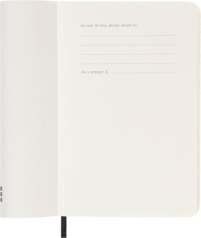 Moleskine Classic 12 Month 2025 Weekly Horizontal Planner, Soft Cover, Pocket (3.5" x 5.5"), Black, 144 pages