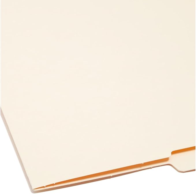 Smead End Tab File Folder, Shelf-Master Reinforced 1/2-Cut Tab Top Position, Letter Size, Manila, 100 per Box (24127)
