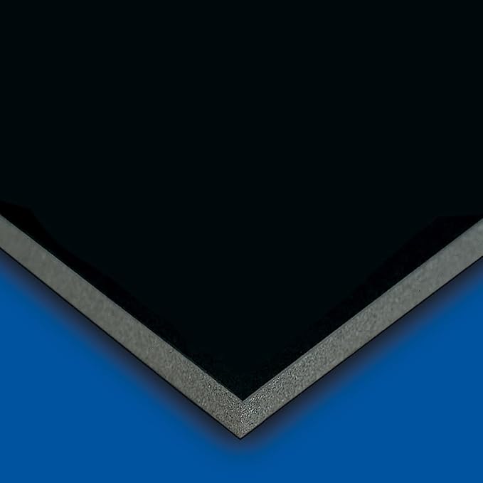 Framer Supply Black Foam Board - 32x40 Inches, 3/16" Thick, 25-Sheets, Foam Core Board, Foamboard Sheets, Lightweight, Acid-Free Foam Board for Craft & Display